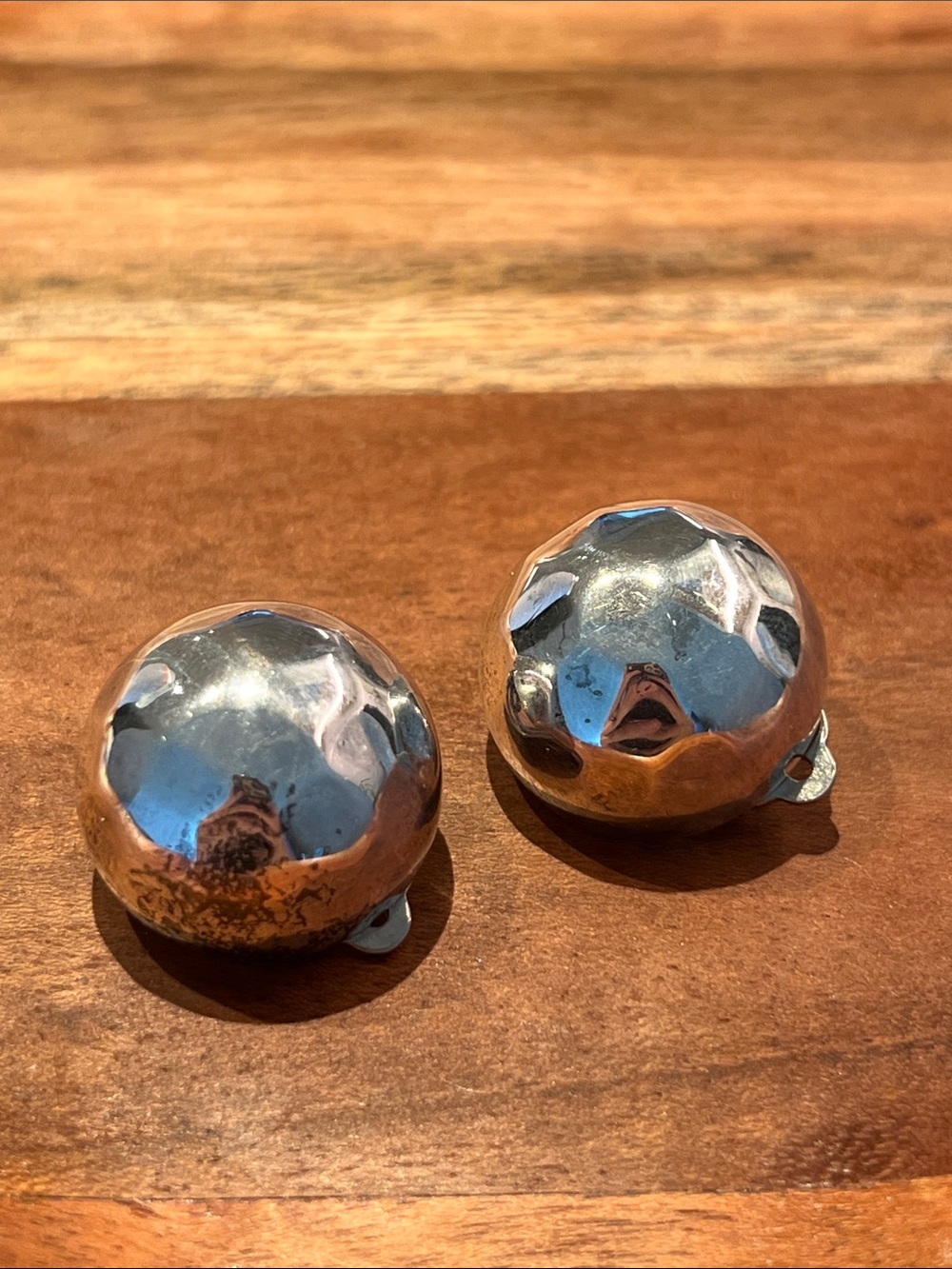 .925 Mexico Sterling Silver Dome Clip-On Earrings
